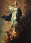 MURILLO, Bartolome Esteban Assumption of the Virgin sg USA oil painting artist